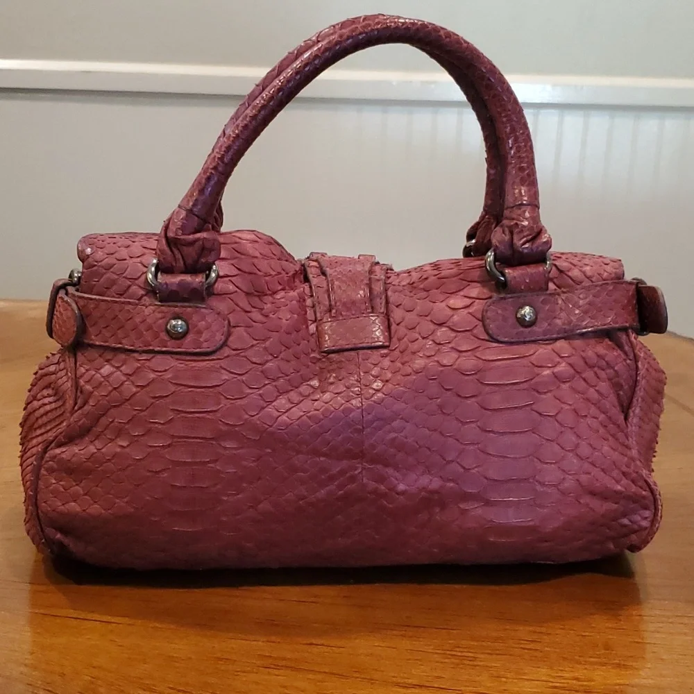 Giorgio Armani python skin bag